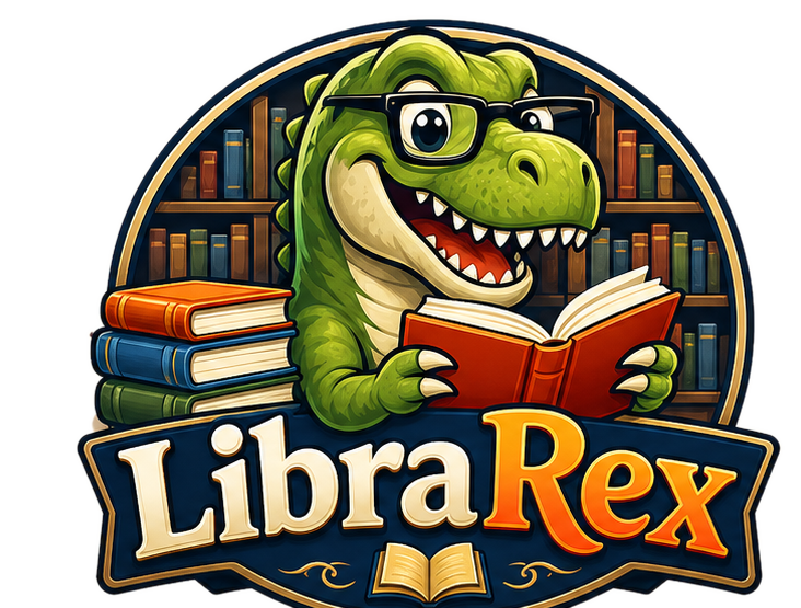 LibraRex full T-Rex mascot badge